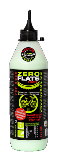  ZEROFLATS Sellador antipinchazos para neumáticos de bicicleta -  16.9 fl oz, Estándar, Tubeless y Tubeless, Todos los neumáticos de  bicicleta, Líquido ultra rápido