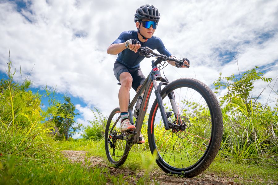 ruta de descenso en bici